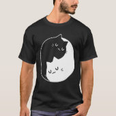 Ying Yang 猫 Tシャツ 1 (正面)