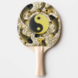 Ying Yang、禅卓球ボール、鯉の魚、アジアン 卓球ラケット