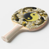 Ying Yang、禅卓球ボール、鯉の魚、アジアン 卓球ラケット (正面アングル)