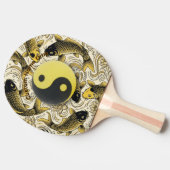 Ying Yang、禅卓球ボール、鯉の魚、アジアン 卓球ラケット (横)