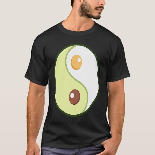 Ying Yang Avocado Ketogenic Overweight Diet Keto F Tシャツ (正面)