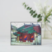 Ying Yang South Koreaとの寺院の扉 ポストカード (スタンド正面)