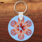 YingYangダイヤモンドキーチェーン キーホルダー (正面)