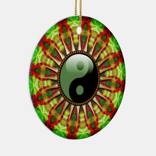 YinYangメキシコヒマワリセラミックオーナメント セラミックオーナメント (右)