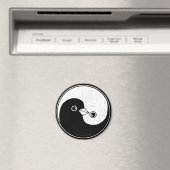 YinYang平和の中冷蔵庫用マグネット。 マグネット (インサイチュ (食洗機))