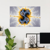 Yinyang Twister – フラクタルポスター ポスター (ホームオフィス)