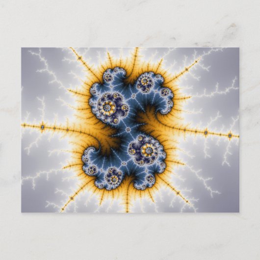 Yinyang Twister – フラクタル葉書 ポストカード (正面)