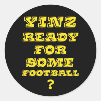 Yinzはサッカーの準備ができている ラウンドシール