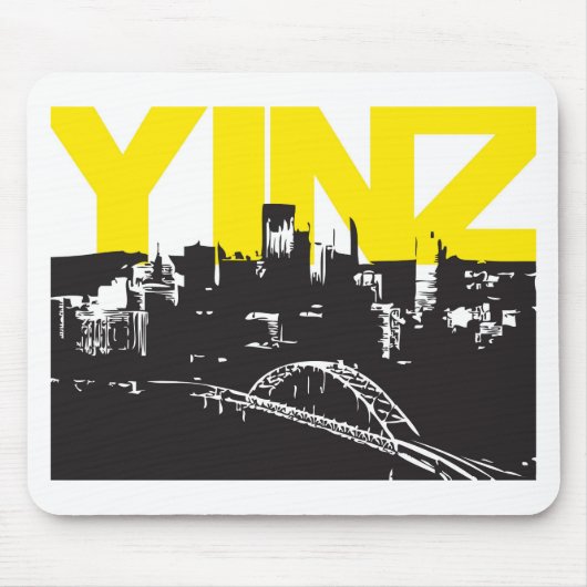 Yinzピッツバーグ マウスパッド (正面)