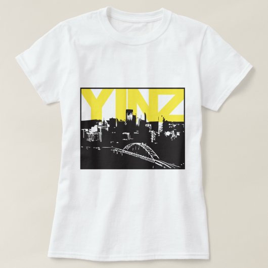 Yinzピッツバーグ Tシャツ (デザイン正面)