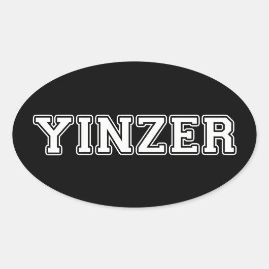 Yinzer 楕円形シール (正面)