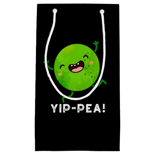Yip-peaハッピーピープンダークBG スモールペーパーバッグ (正面)