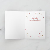 Yippee踊り犬おめでとうグリーティングカード カード (内部)