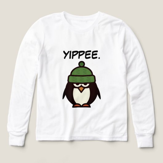 Yippee funny sarcastic penguin cartoon kid's (デザイン正面)