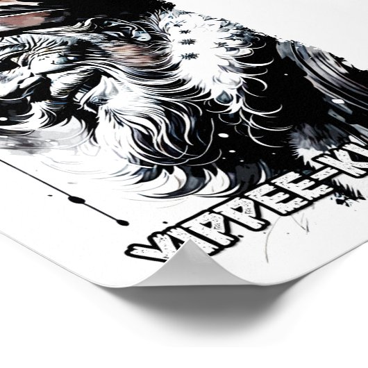 Yippee Ki Yayクリスマスおもしろい引用文カルチャーポップ・アートの ポスター (角)