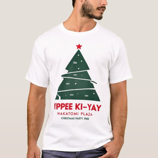 Yippee Ki Yay中富プラザ電気クリスマス Tシャツ (正面)