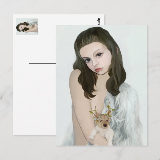 yips doggirl ポストカード (正面/裏面)