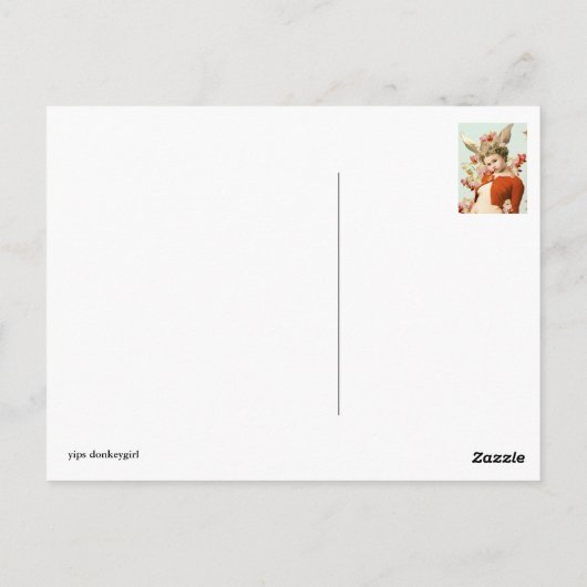 yips donkeygirl ポストカード (裏面)