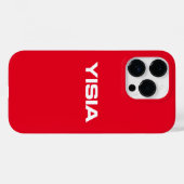 Yisia iPhone / iPadケース赤 Case-Mate iPhoneケース (裏面 (横))