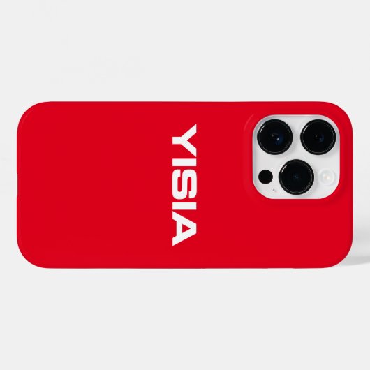 Yisia iPhone / iPadケース赤 Case-Mate iPhoneケース (裏面 (横))