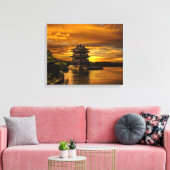 Yixingキャンバスプリント付近の夕日 キャンバスプリント (インサイチュ (リビング))