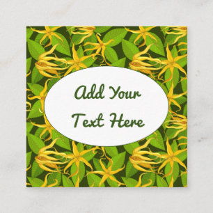 Ylang Ylangのエキゾチックな花 スクエア名刺