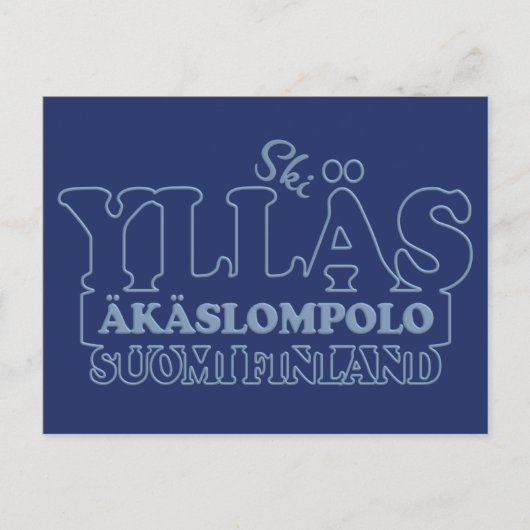 YLLASフィンランドのはがき ポストカード (正面)