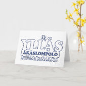 YLLAS FINLANDグリーティングカード カード (黄色い花)