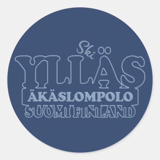 YLLAS FINLANDスタンプ ラウンドシール (正面)