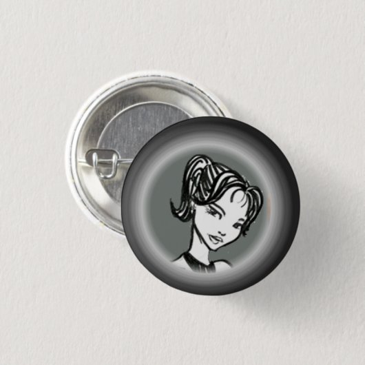 Yllwenn lineart 缶バッジ (正面&裏面)