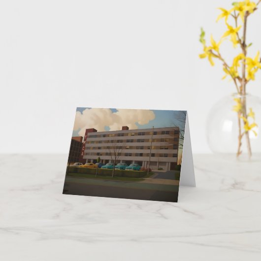 YMCA Hillsborough St. Raleigh NC カード (黄色い花)