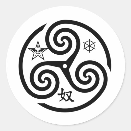 YMOステッカー ラウンドシール (正面)