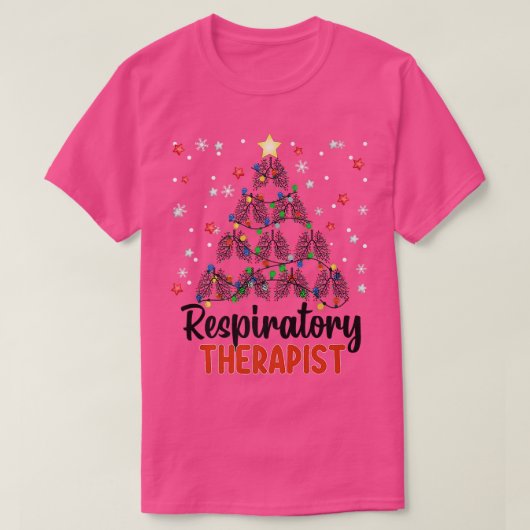 YNBV呼吸セラピストクリスマスツリークリスマスPT Tシャツ (デザイン正面)