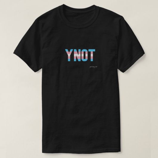 YNOTプライドトランスジェンダー国旗Tシャツ Tシャツ (デザイン正面)