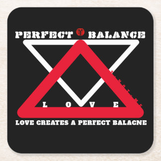 YNOTME PERFECT BALANCE 4b3 Paper Coaster スクエアペーパーコースター