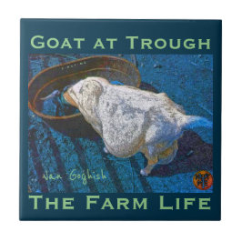 YNOTME VAN GOGHISH GOAT AT TROUGH2 タイル