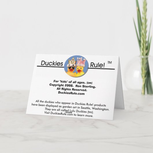 Yoのサンタのお父さん! シーズンカード (裏面)