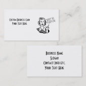 Yoのズボンを保って下さい! -レトロの主婦 名刺 (正面/裏面)