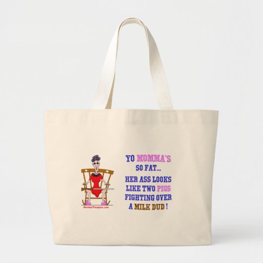 Yoのママ# 03 ラージトートバッグ (正面)