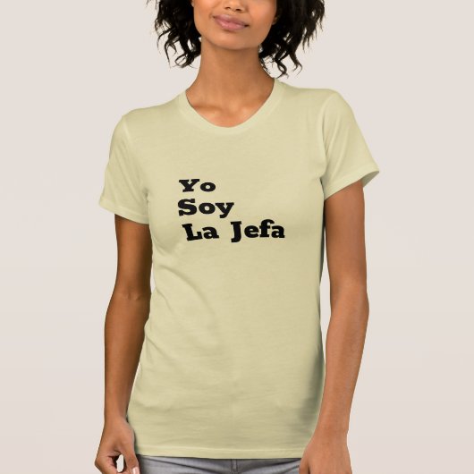 Yoの大豆のLa Jefa/I AMボス: 信号器Tは小さい走ります Tシャツ (正面)