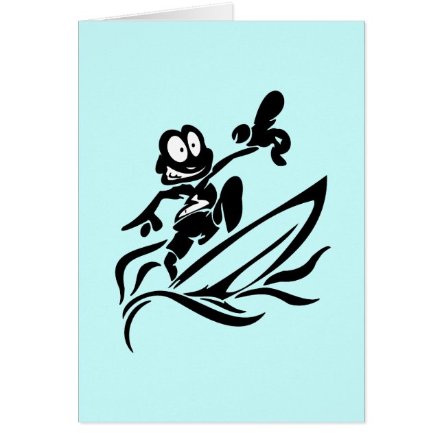 Yoの男のサーフィンのTシャツおよびギフト (正面)