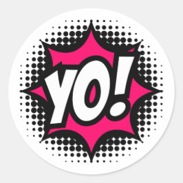 YO! コミックブックスタイル ラウンドシール