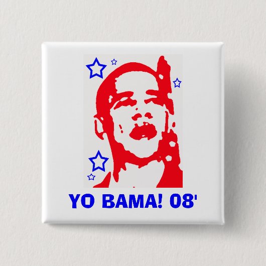 Yo Bama! 08'星 缶バッジ (正面)