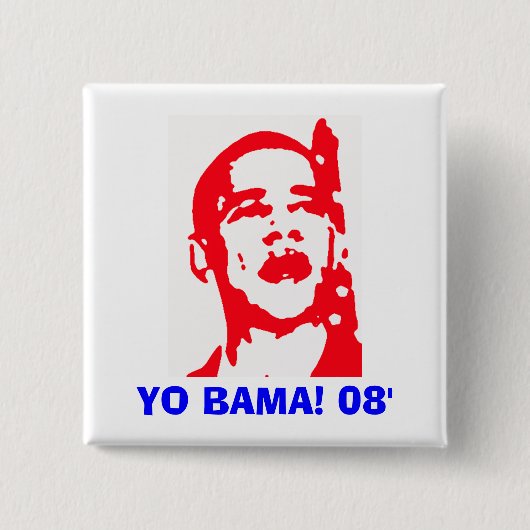 Yo Bama 08' 缶バッジ (正面)