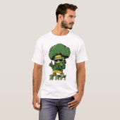 YO BRO ! - brocoli hip hop en cuisine Tシャツ (正面フル)