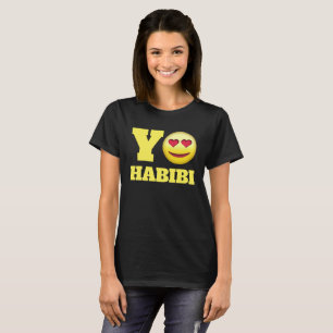 Yo Habibiのアラビア語 Tシャツ