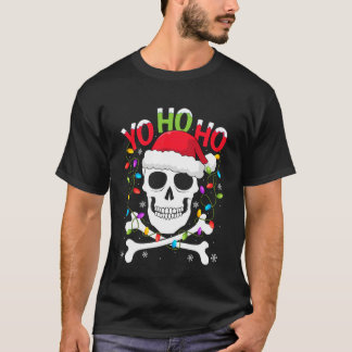 Yo Ho Ho Pirate Boat Cruise Christmas Santa Hat Sk Tシャツ