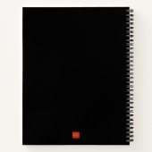 YO LUSHロゴファンブラック ノートブック (裏面)