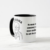 Yo Mama Therapy Joke Mug – Inner Child Enmeshment  マグカップ (正面左)