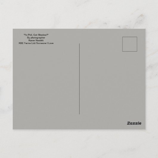 Yo Phil, 得 Shadow – はがき (裏面)